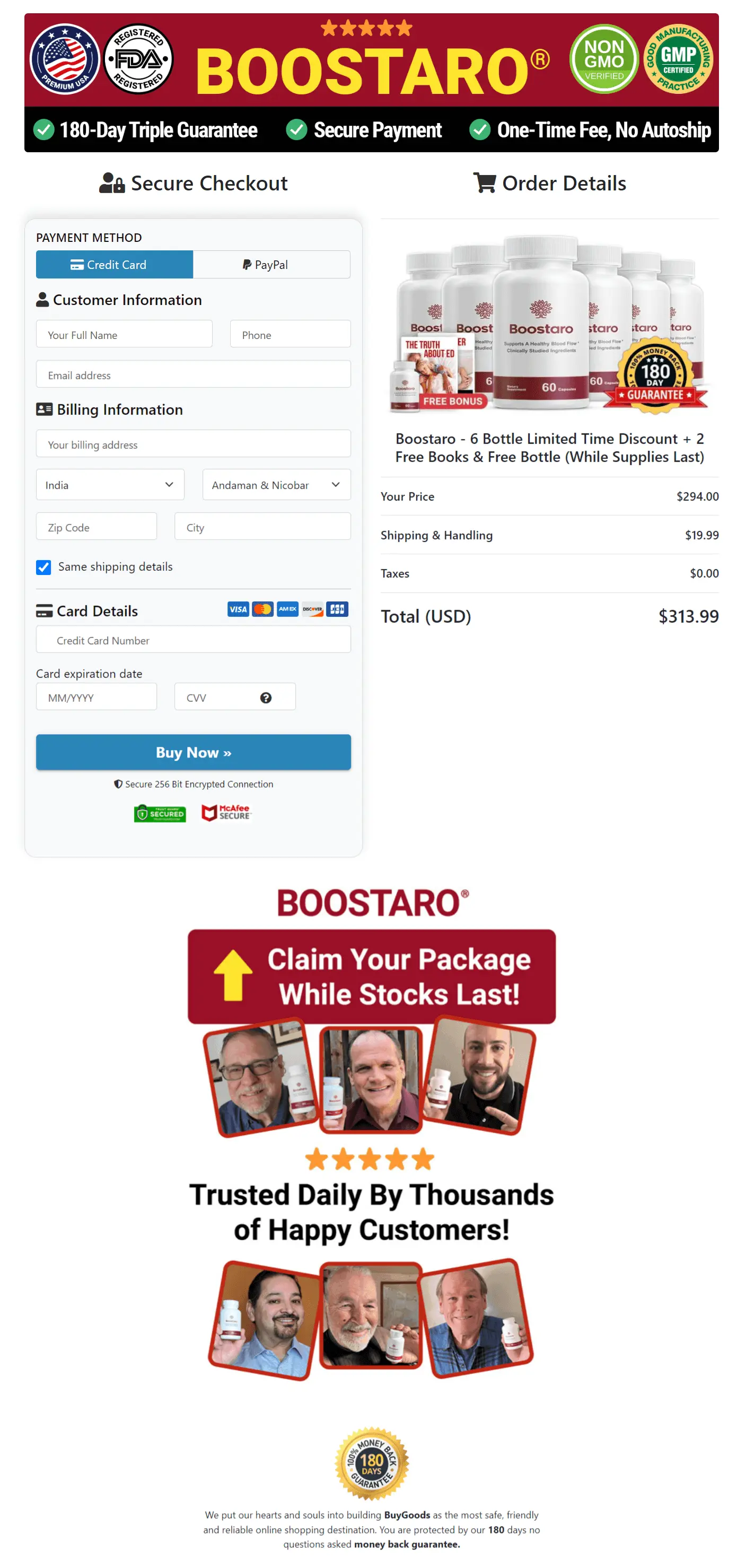 Boostaro Circulation Support